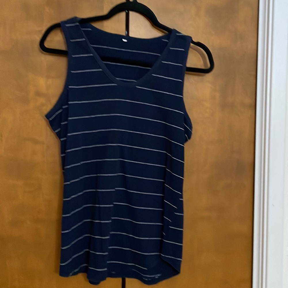 Blue striped Tank